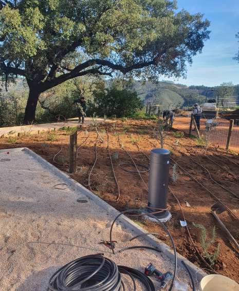 Construção — preparação do terreno