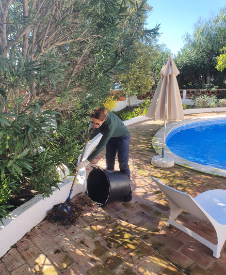 Limpeza e destroçamento de terreno